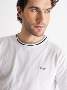 T-SHIRT ALGODÃO BRANCA MANGA CURTA REGULAR FIT MR. BLUE