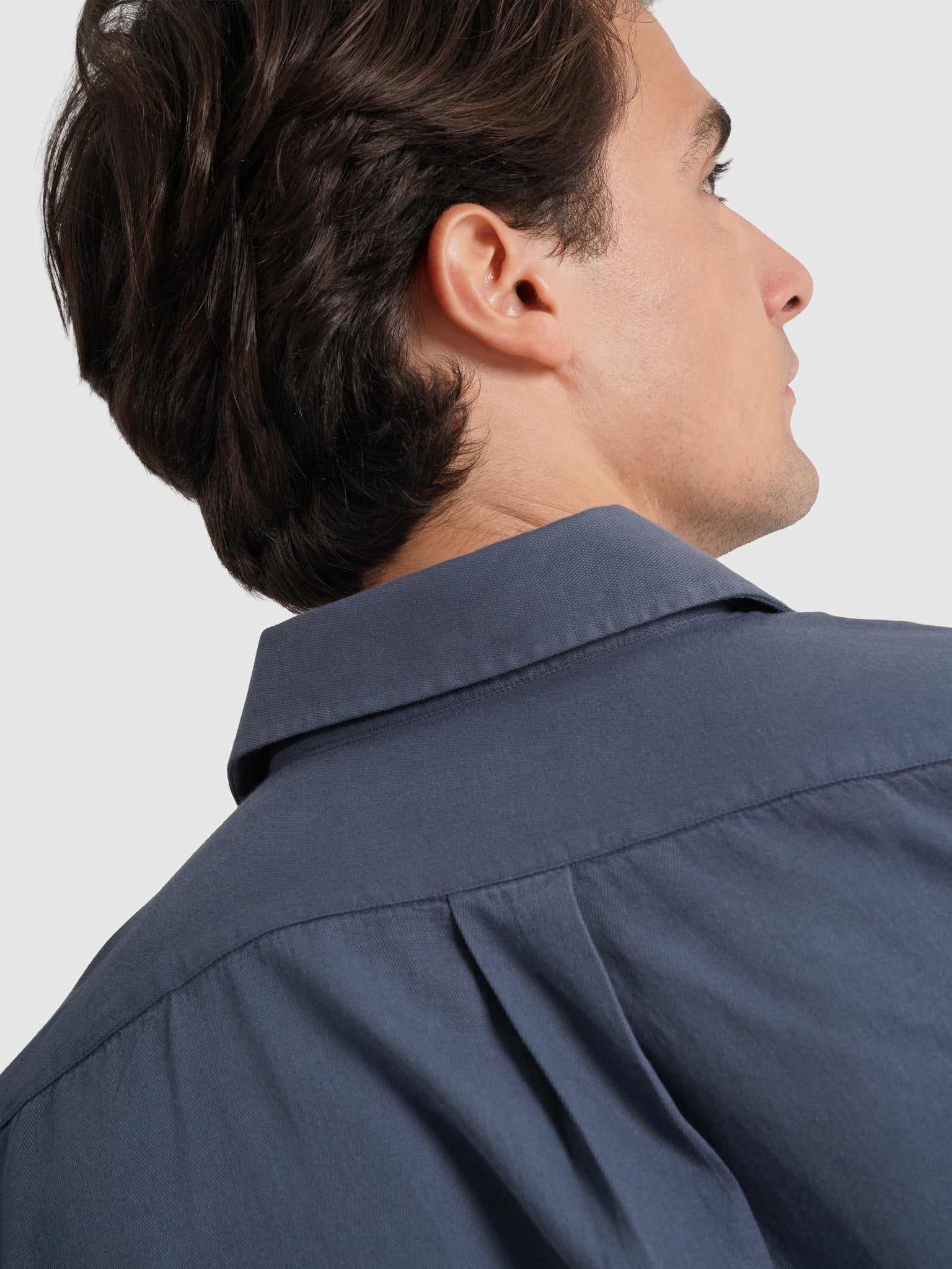 BLUE COTTON SHIRT LONG SLEEVE REGULAR FIT MARK BELLUCCI