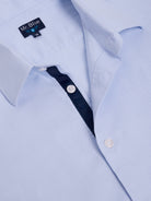 CAMISA ALGODÓN AZUL MANGA LARGA SLIM FIT MR. AZUL