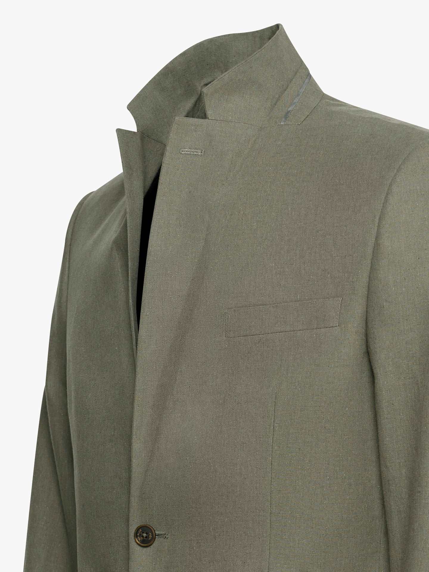 Mr. Blue Green Linen Blazer