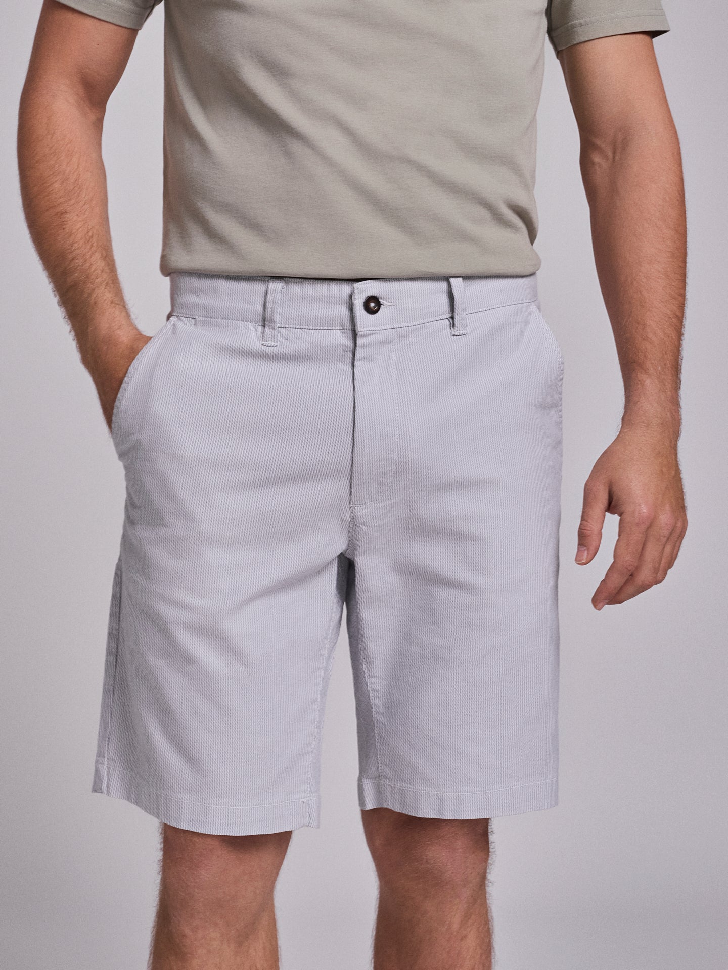 BERMUDA ALGODÃO AZUIS REGULAR FIT MR. BLUE