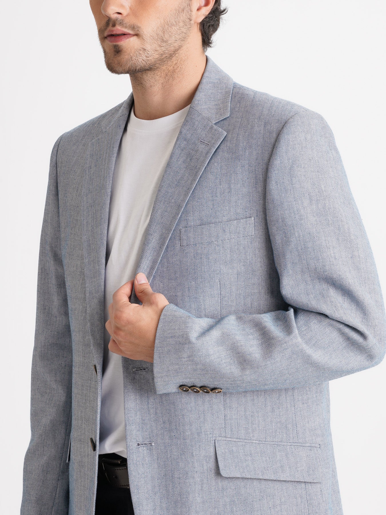 MANGA LARGA AZUL REGULAR FIT MR. AZUL