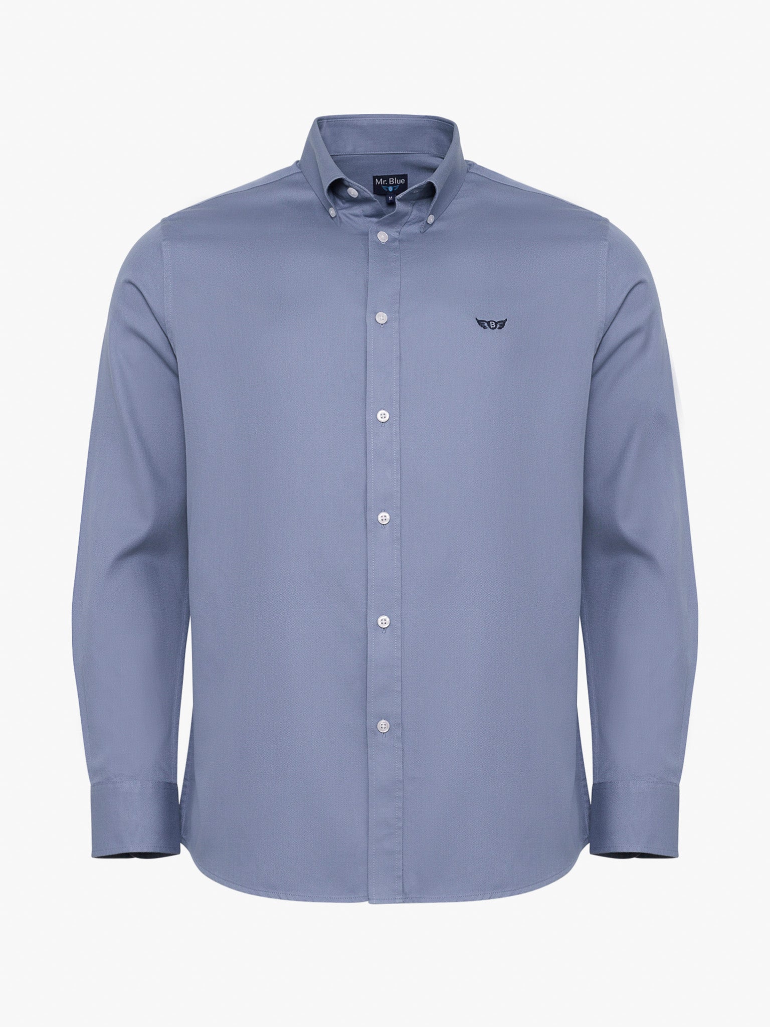 BLUE COTTON SHIRT LONG SLEEVE REGULAR FIT MR. BLUE