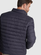 BLUE QUILTED JACKET MR. BLUE