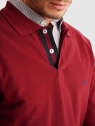 BORDEAUX POLO LONG SLEEVE REGULAR FIT MR. BLUE