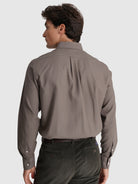 CAMISA ALGODÓN VERDE MANGA LARGA REGULAR FIT MR. AZUL