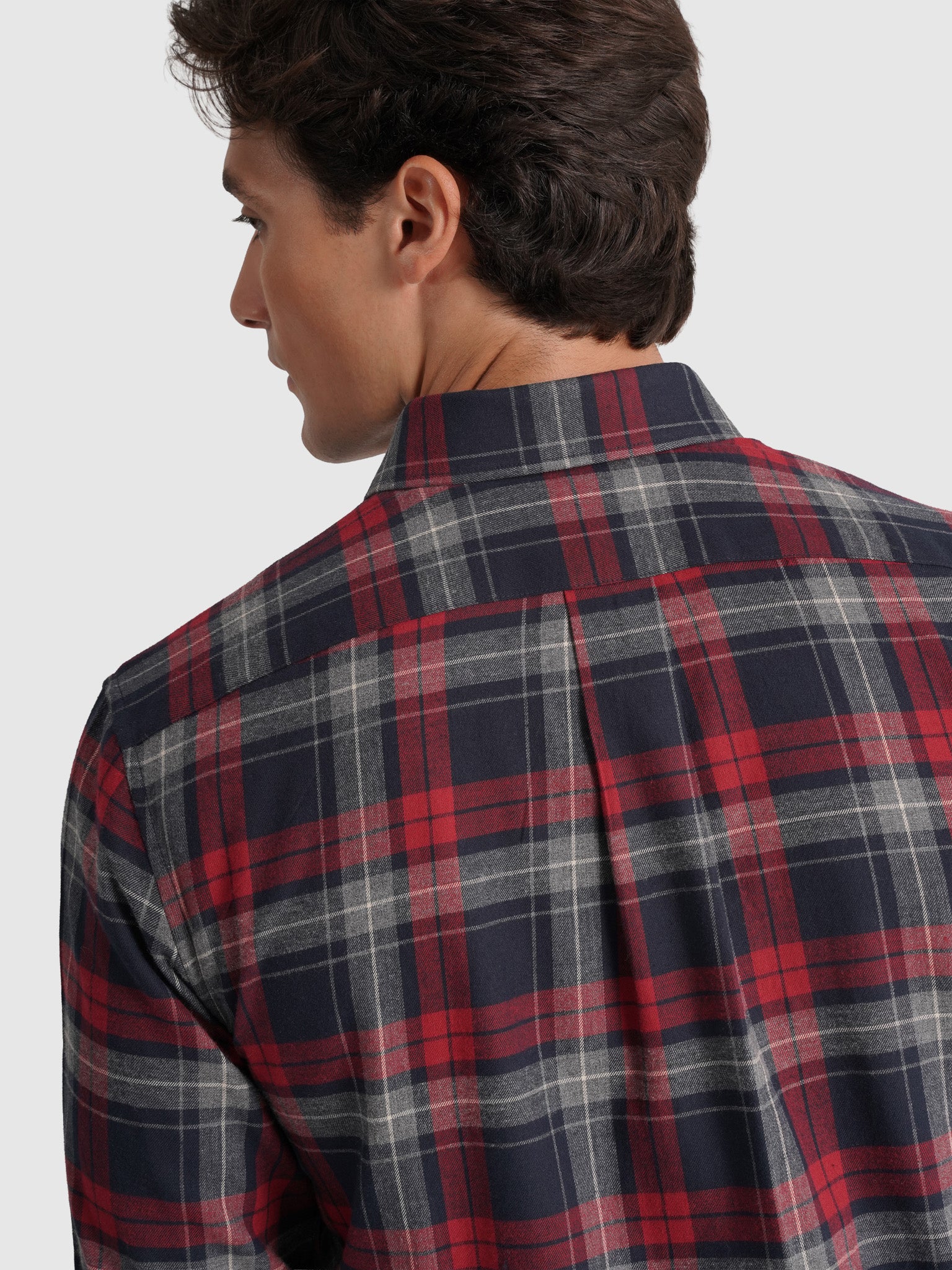 BLUE FLANNEL SHIRT LONG SLEEVE REGULAR FIT MR. BLUE