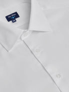 CAMISA DE ALGODÓN BLANCA MANGA LARGA CLASSIC FIT MR. AZUL