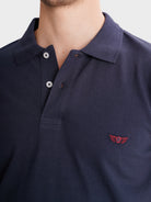 POLO AZUL MANGA CURTA REGULAR FIT MR. BLUE