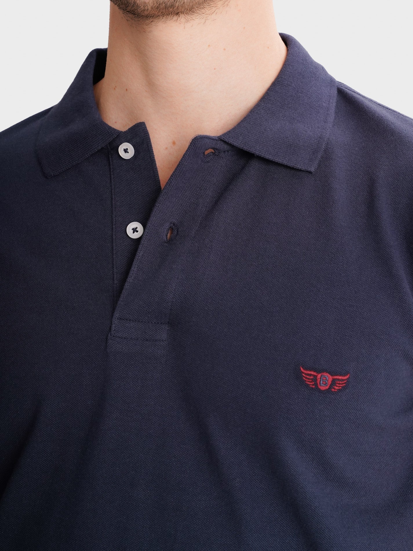 POLO AZUL MANGA CURTA REGULAR FIT MR. BLUE