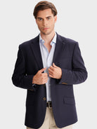 BLAZER OTROS AZUL MANGA LARGA REGULAR FIT MR. AZUL
