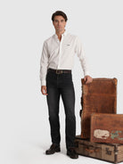CAMISA OXFORD REGULAR FIT BRANCA LISA MR. BLUE