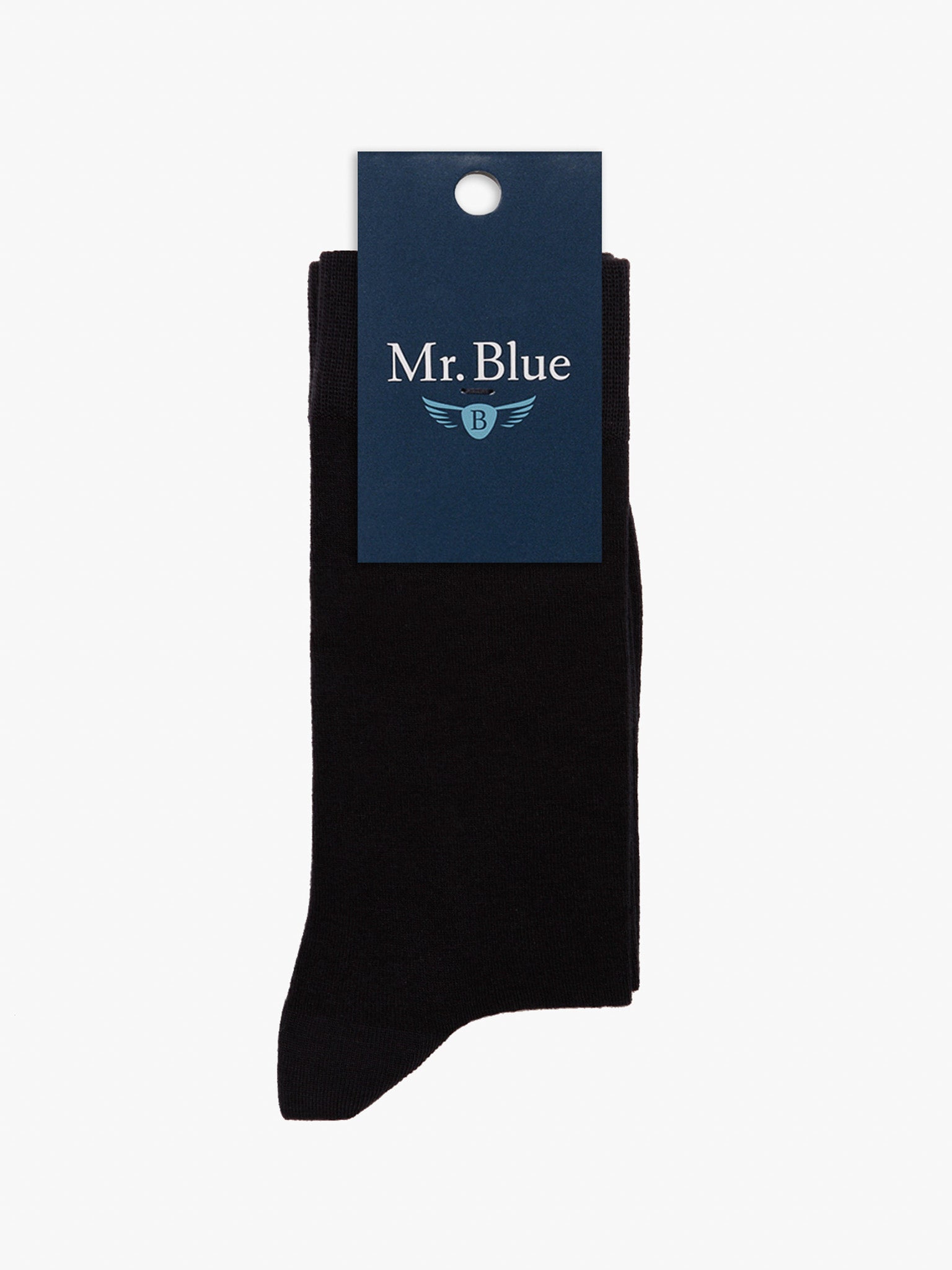 MEIAS BAMBOO CINZENTAS LISAS MR. BLUE