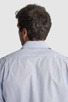 CAMISA DOBBY CLASSIC FIT AZUL ÀS RISCAS MR. BLUE