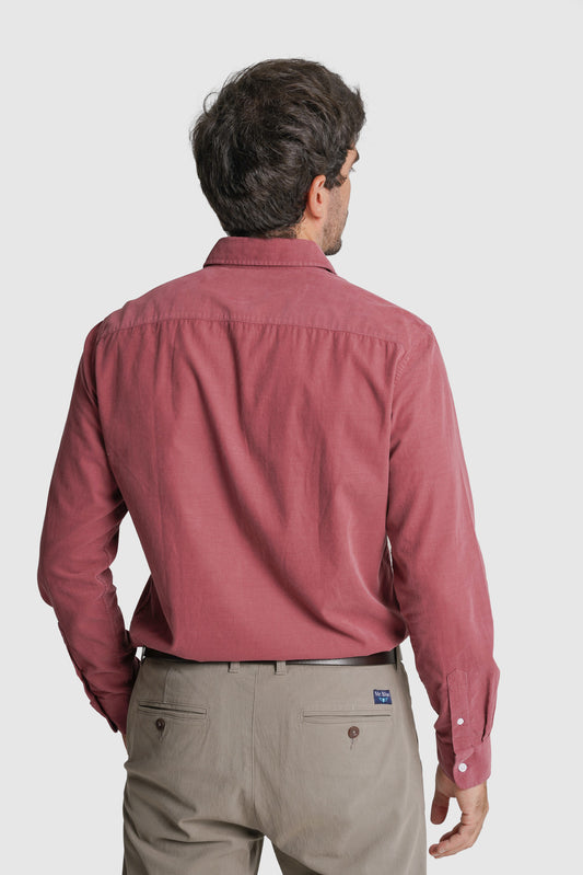 CAMISA BOMBAZINE TAILORED FIT ROSA LISA MR. BLUE