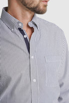 CAMISA TWILL REGULAR FIT VERDE ÀS RISCAS MR. BLUE
