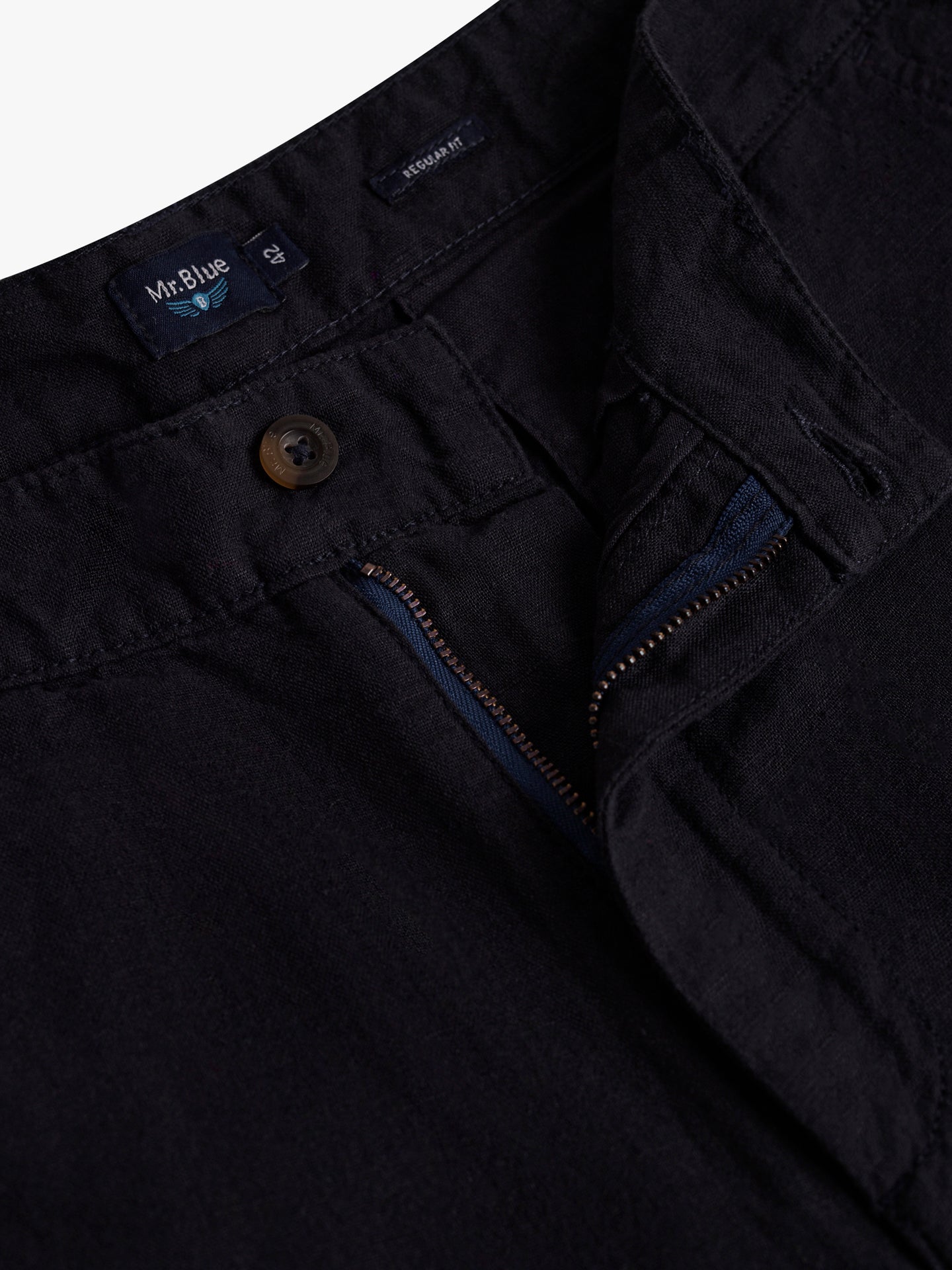 Pantalones cortos azules de corte regular Mr. Blue