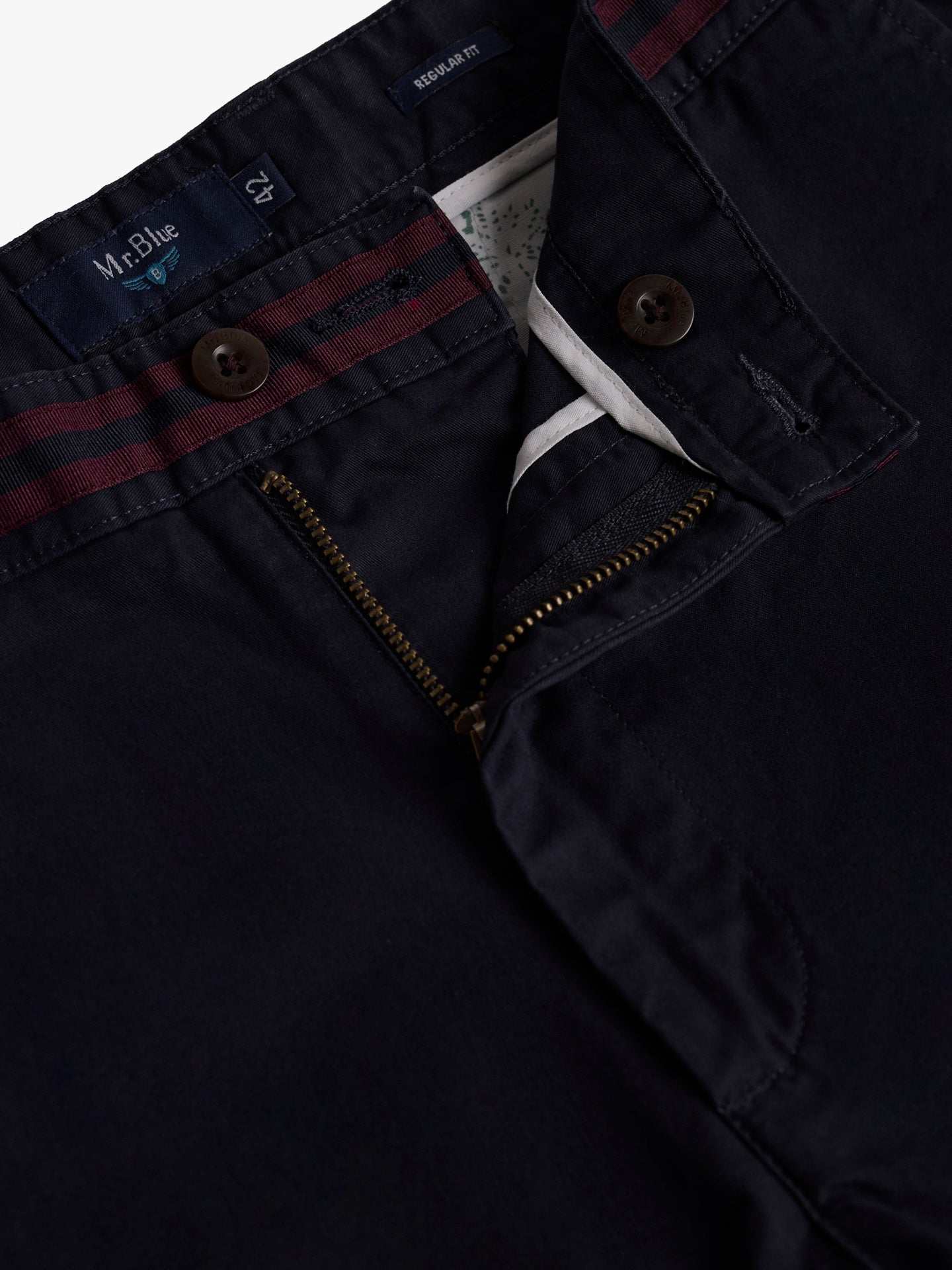Mr. Blue Regular Fit Twill Chinos