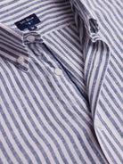 Camisa Regular Fit Lino Azul Mr. Blue