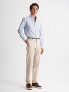Camisa Regular Fit Popeline Azul Mr. Blue