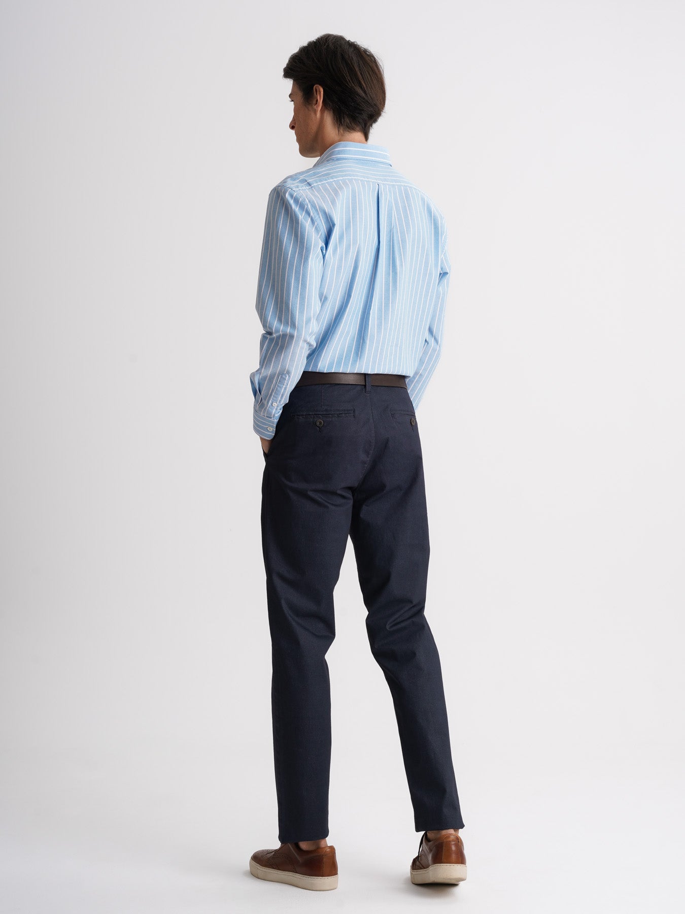 Mr. Blue Regular Fit Oxford Blue Shirt