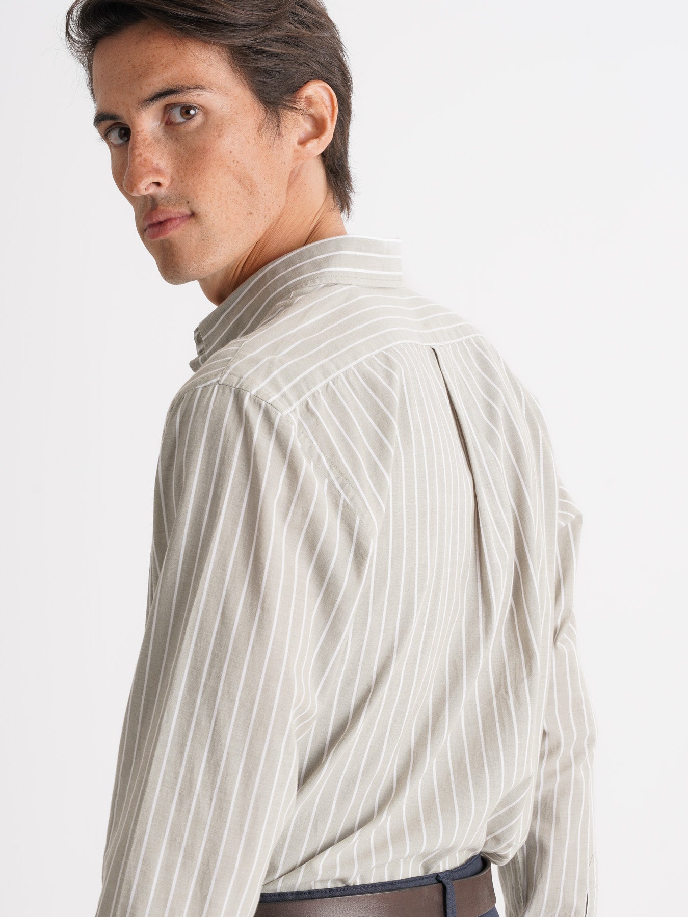 Regular Fit Oxford Green Mr. Blue Shirt