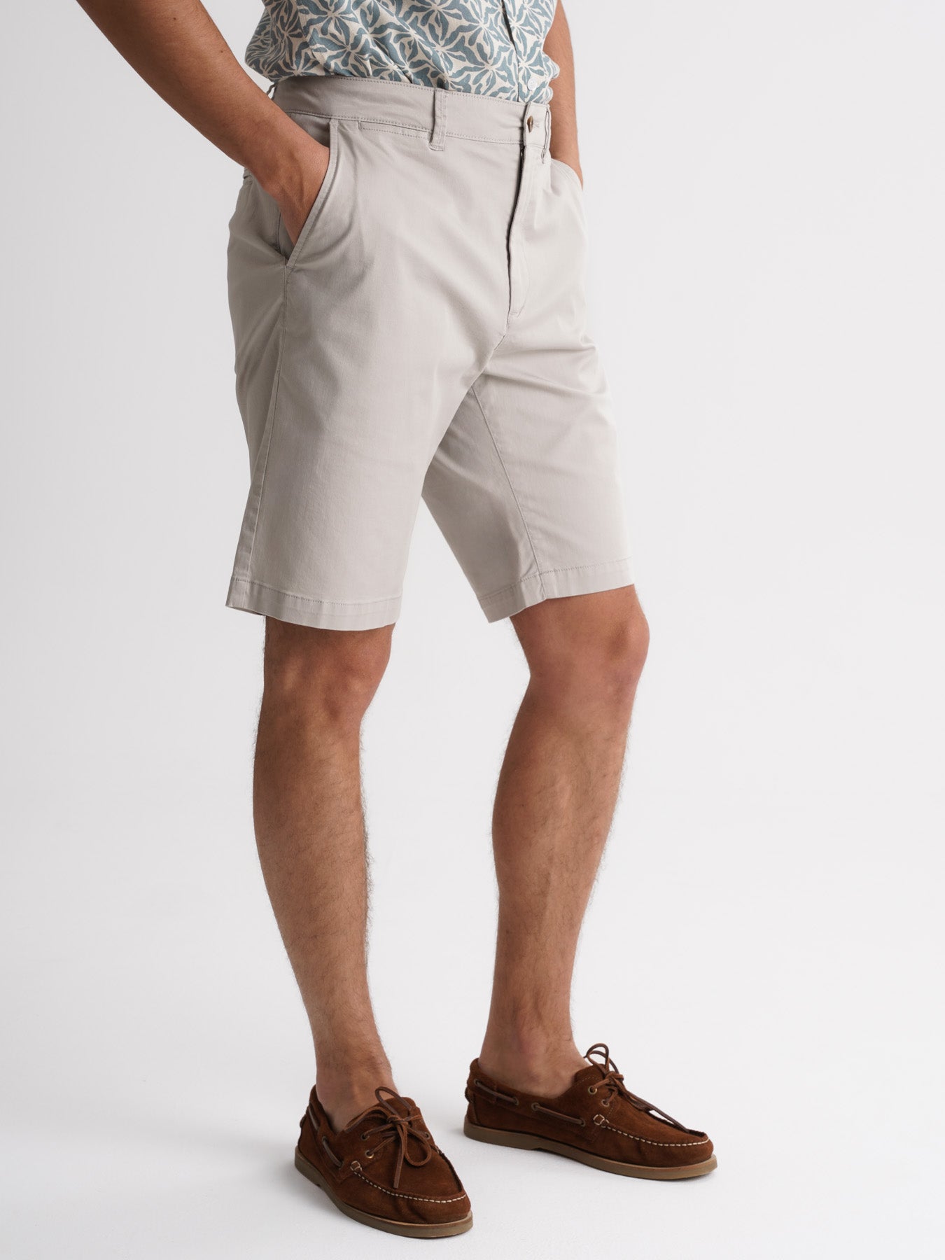 Mr. Blue White Regular Fit Shorts