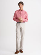 Camisa Regular Fit Estruturada Rosa Mr. Blue