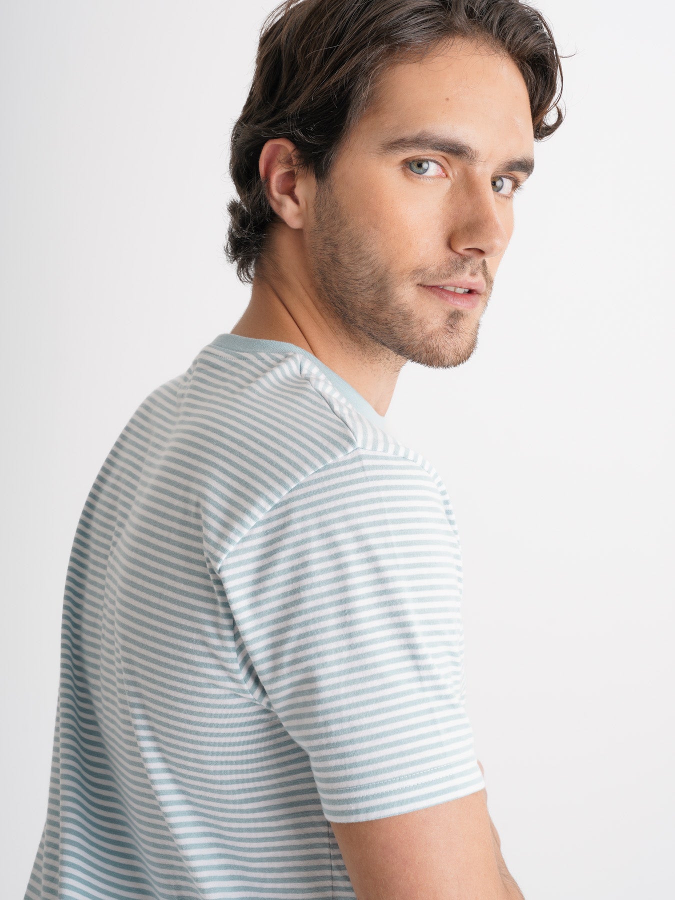 Mr. Blue Camiseta 100% Algodón Azul