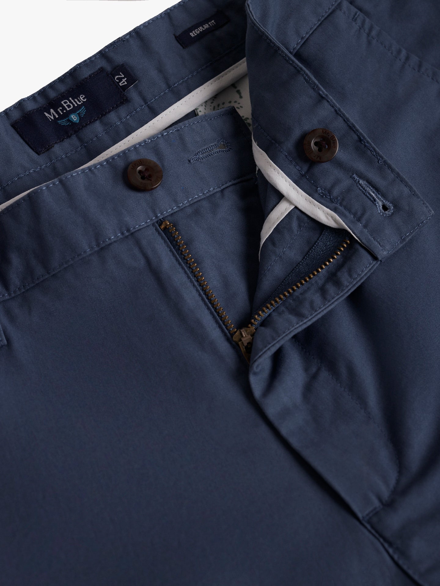 Mr. Blue Regular Fit Twill Chinos