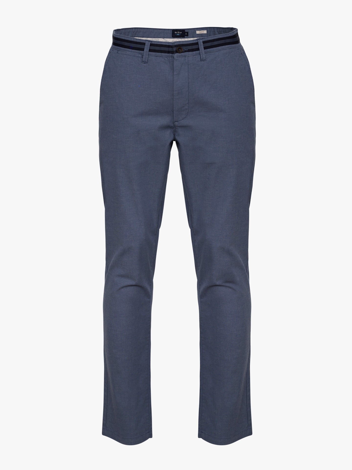 Pantalón chino azul de corte slim de Mr. Blue