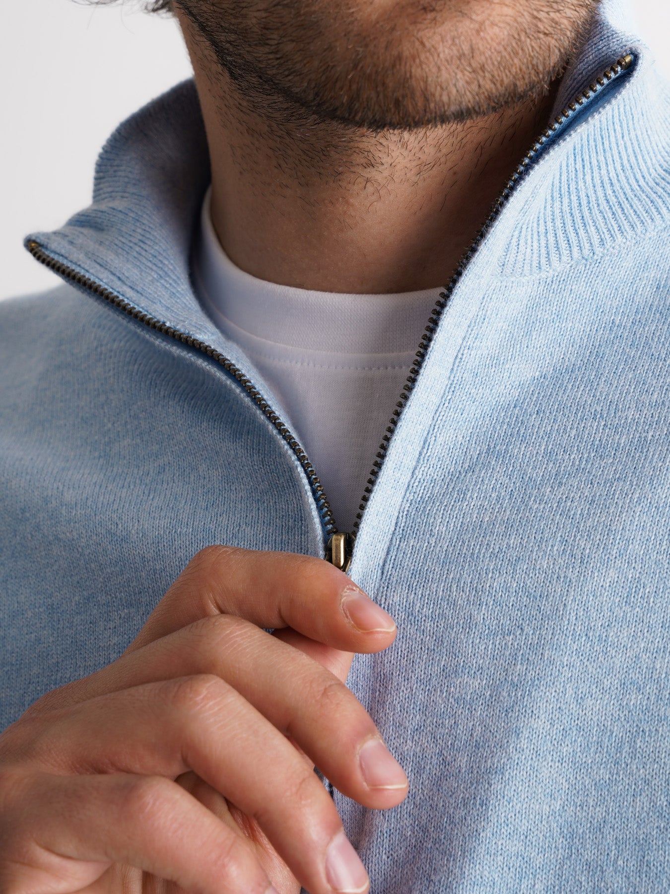 Mr. Blue Thin Cashmere Pullover
