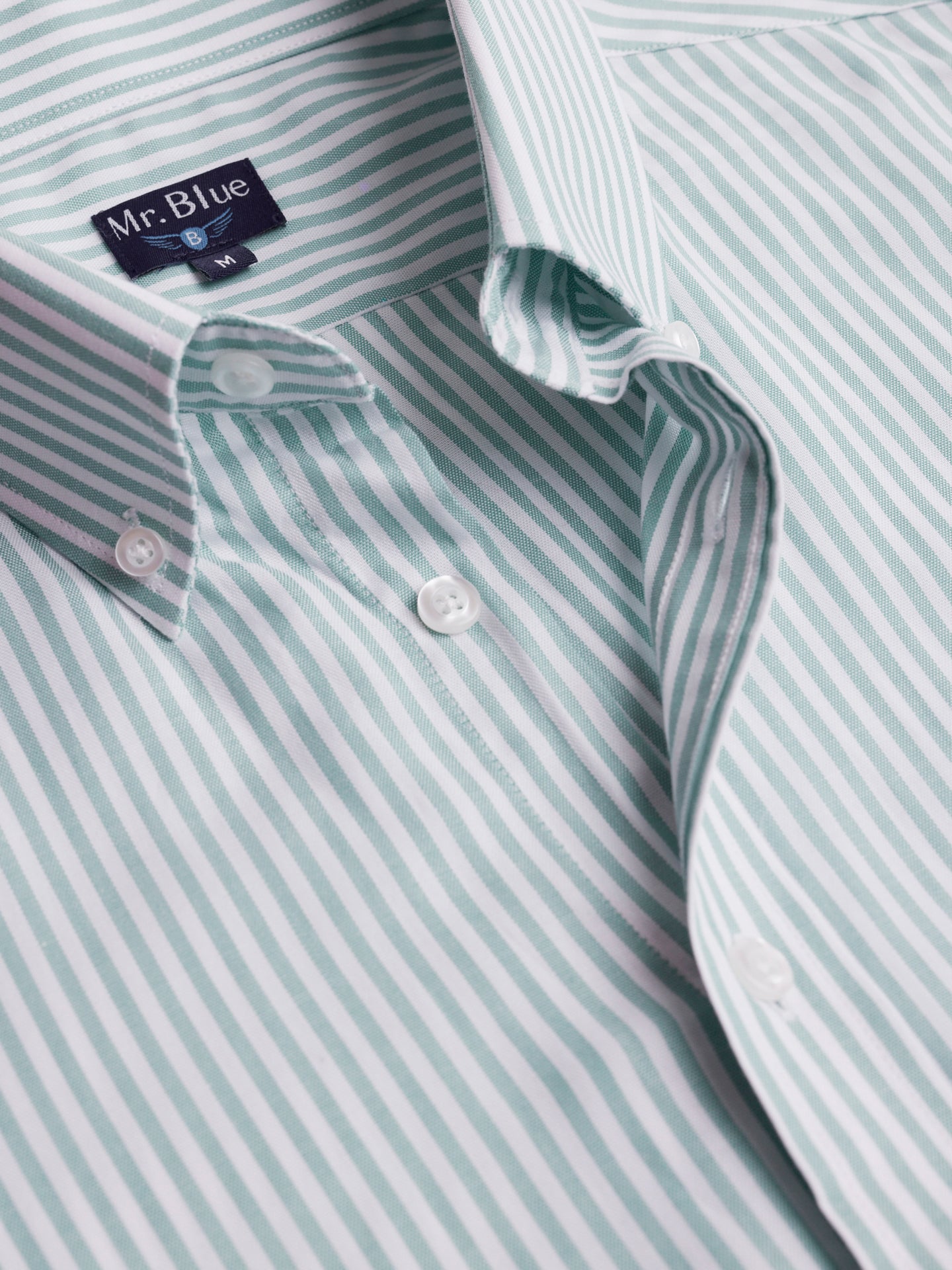 Regular Fit Oxford Green Mr. Blue Shirt