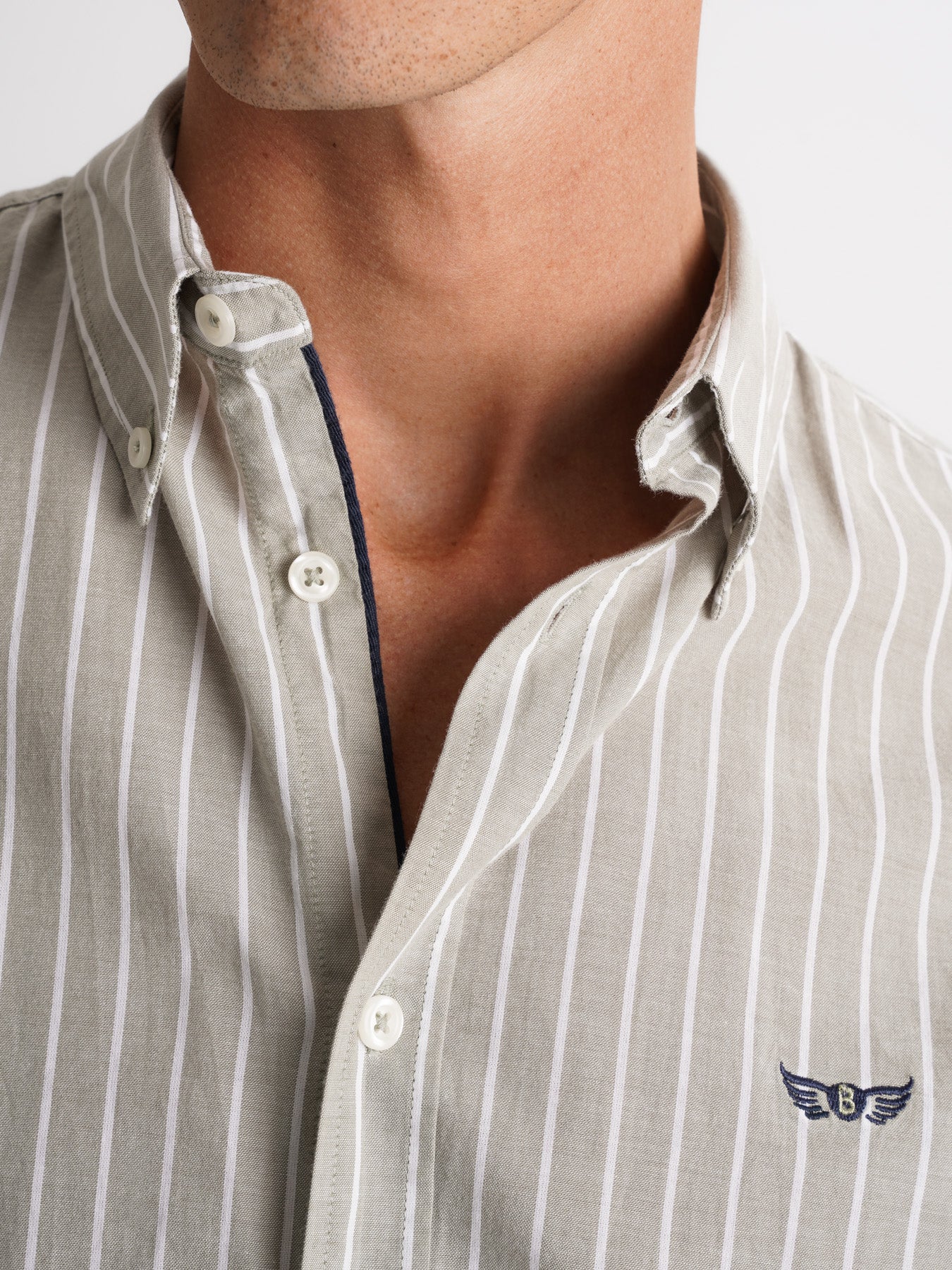 Regular Fit Oxford Green Mr. Blue Shirt