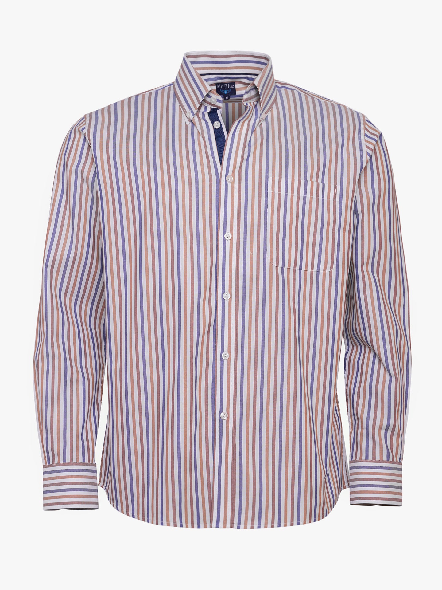 Camisa Regular Fit Oxford Castanha Mr. Blue