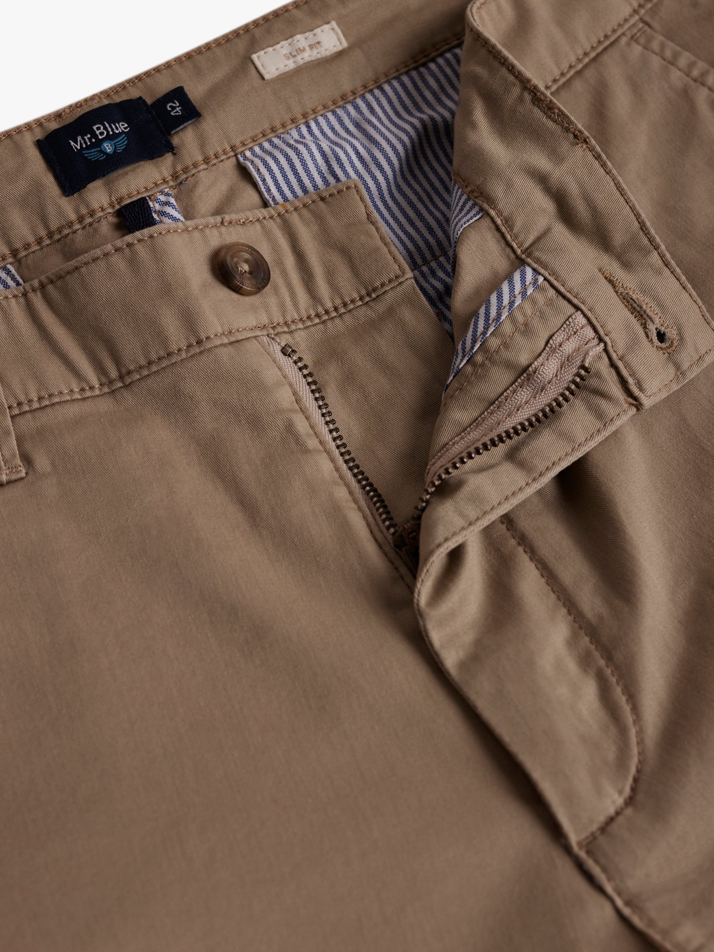 Slim Fit Beige Mr. Blue Shorts