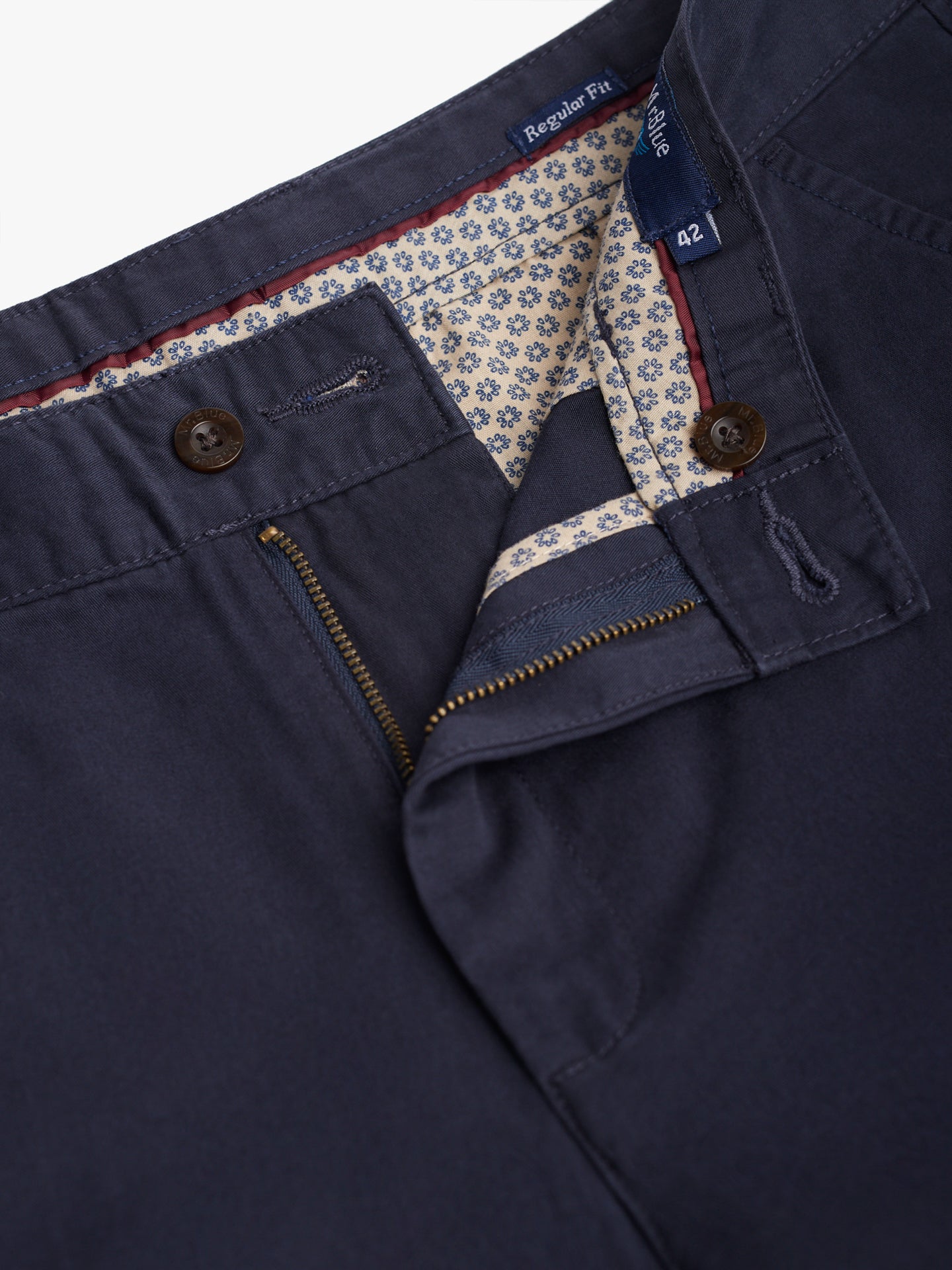Mr. Blue Regular Fit Twill Chinos