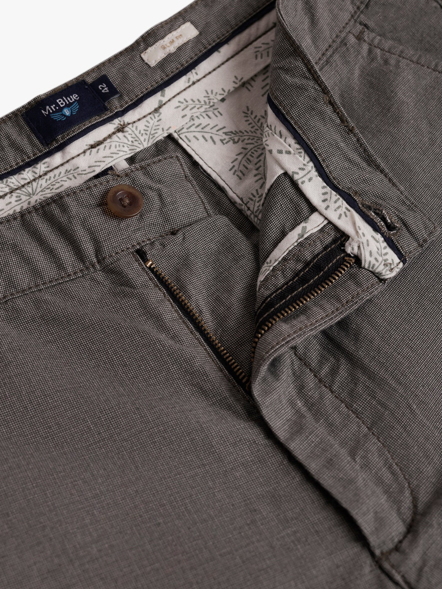 Mr. Blue Green Slim Fit Shorts