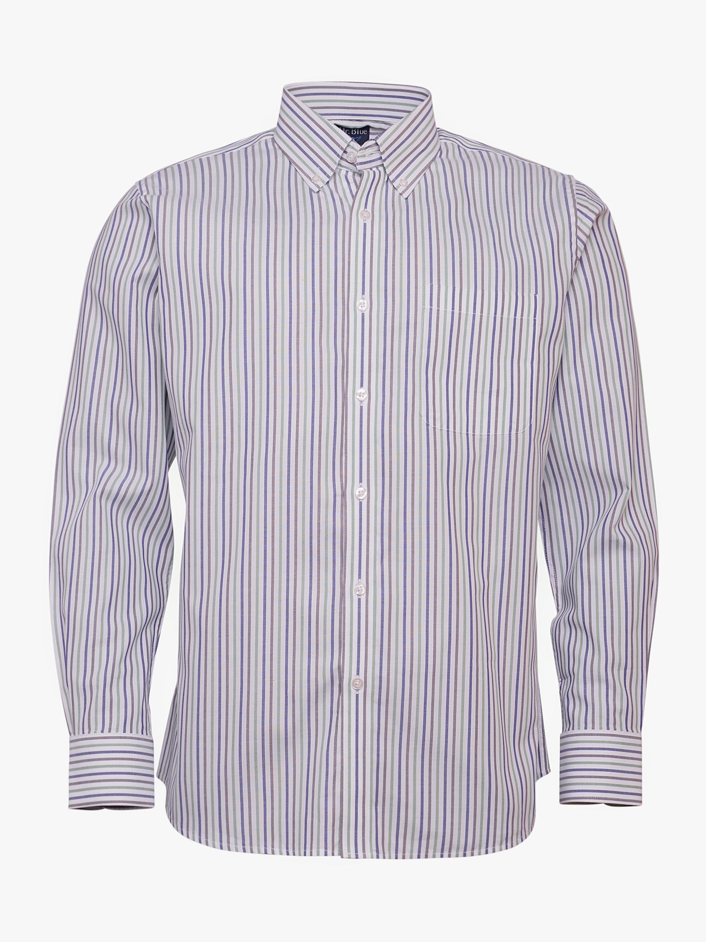 Regular Fit Oxford Green Mr. Blue Shirt