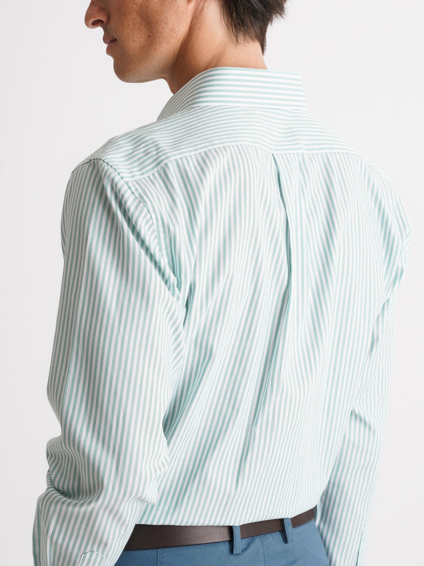 Regular Fit Oxford Green Mr. Blue Shirt