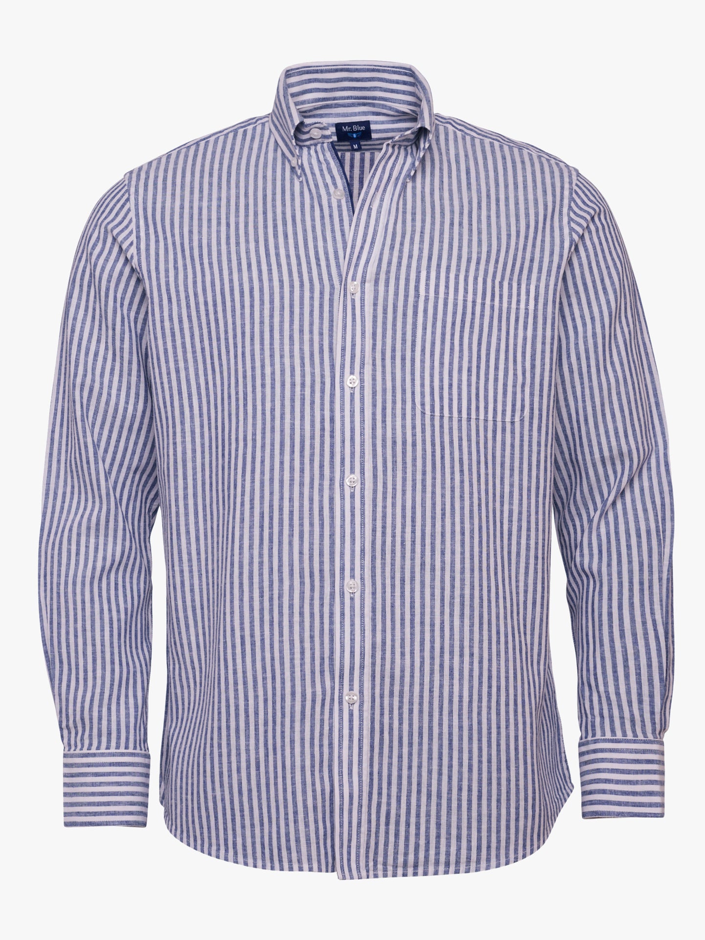 Regular Fit Blue Linen Shirt Mr. Blue
